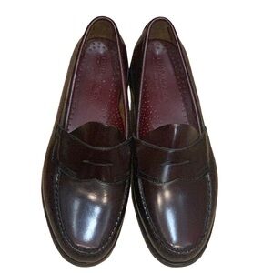 G.H. Bass Weejuns Loafers Mens Burgundy Loafers Size 10 EE Preppy Classic